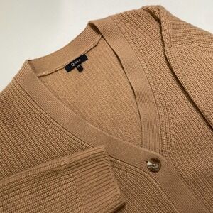 Quince Cardigan Womens XS Boyfriend Oversized Mongolian Cashmere Quiet Luxury